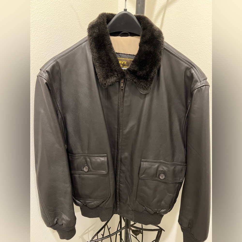 Landing Leathers Navy G-1 Jacket